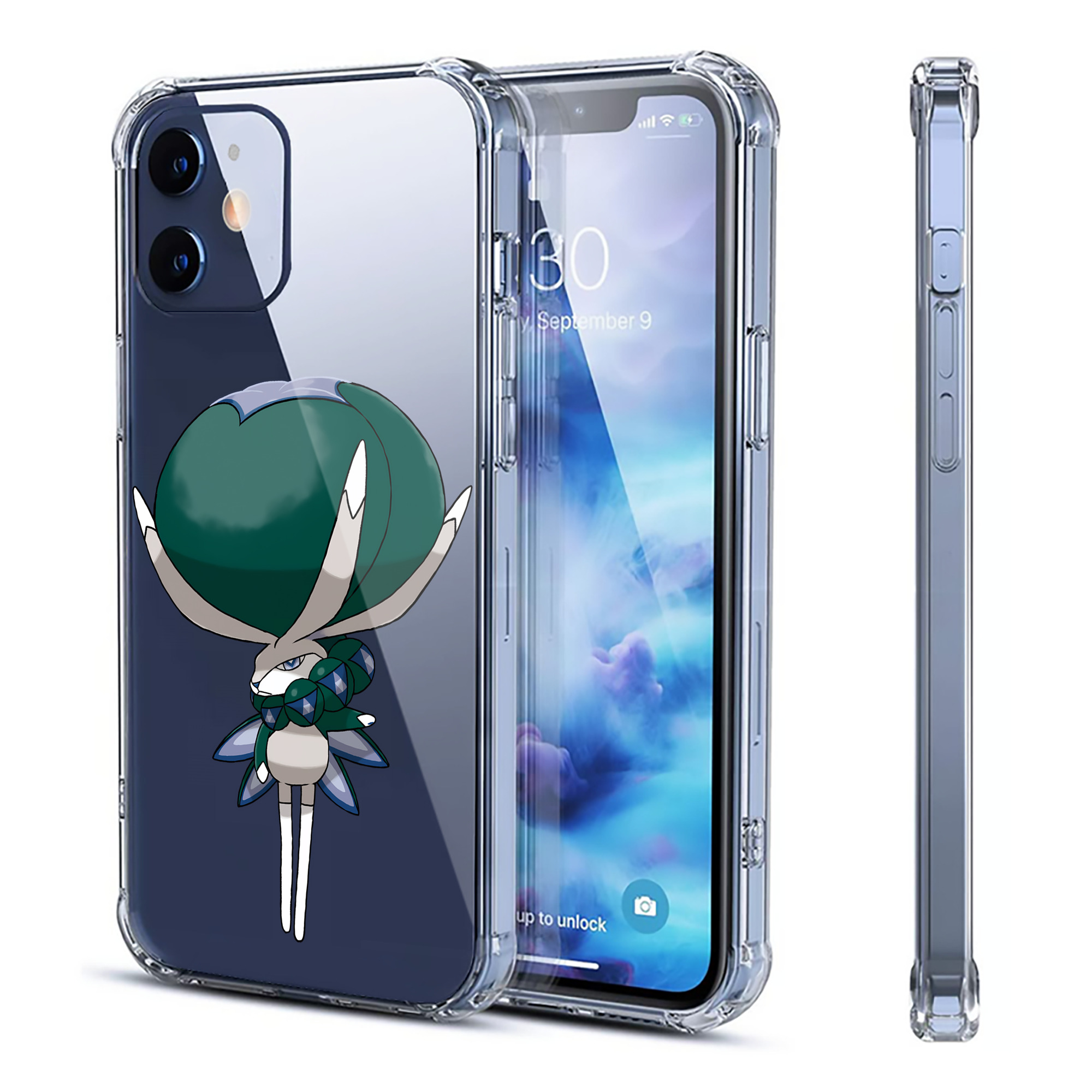 （画像用） ポケットモンスター Pokémon 【iPhone 12シリーズ対応】透明スマホケース（クリアソフトケース）